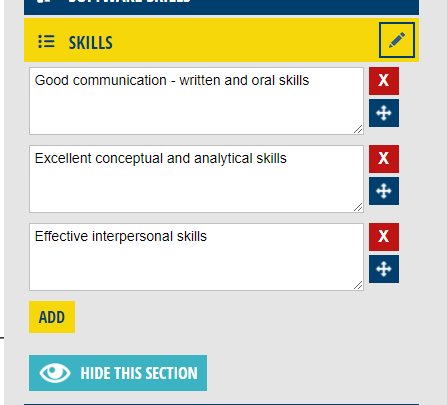 skills cv po angielsku