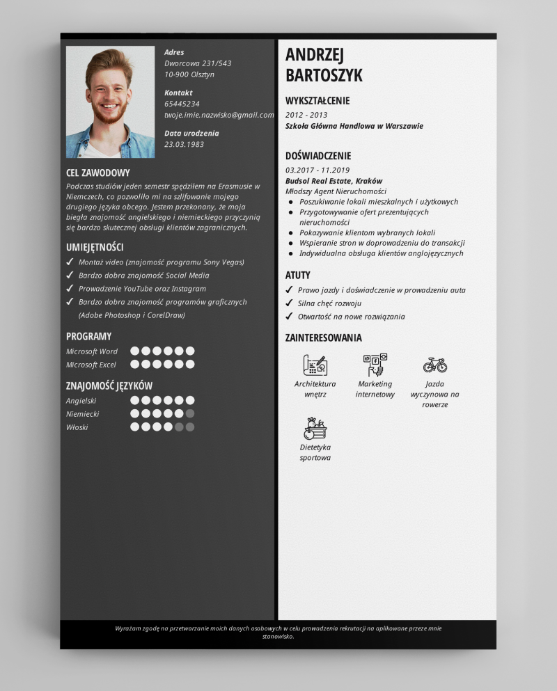 szablon CV do pobrania za darmo