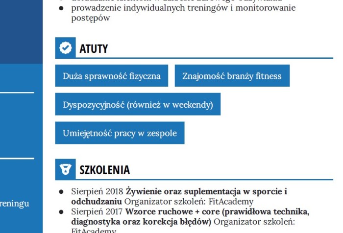 atuty w cv nowoczesnym